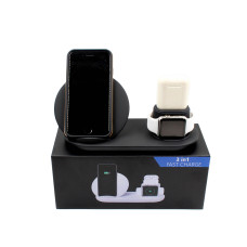 Бездротовий зарядний пристрій WIRELESS FAST CHARGER 3в1