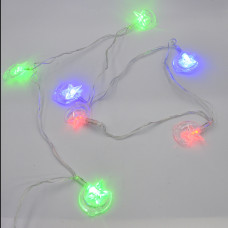 Гірлянда-нитка (String-Lights) 20Parts-2 внутрішня, пров.:прозорий, 3м (Різнокольорова)