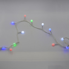 Гірлянда-нитка (String-Lights) 100M-6-1 внутрішня, пров.: білий, 7м (Різнокольорова)