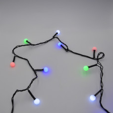 Гірлянда-нитка (String-Lights) 100M-6-2 внутрішня, пров.: чорний, 7м (Різнокольорова)