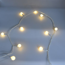 Гірлянда-нитка (String-Lights) 200WW-6-1 внутрішня, пров.: білий, 12м (Білий-теплий)