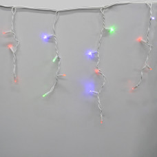Гірлянда-бахрома (Icecle-Lights) 120 Short curtain-M-1 зовнішня, пров.:білий, 5м (Різнокольорова)