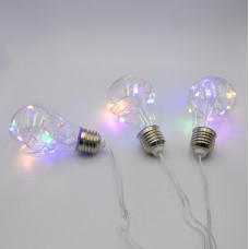 Гірлянда-бахрома (Icecle-Lights) 80M-2 внутрішня, пров.:прозорий, 2м (Різнокольорова)