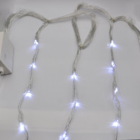 Гірлянда-водоспад (Curtain-Lights) Itrains 320W-2 внутрішня, пров.:прозорий, 3*1.5м (Білий)