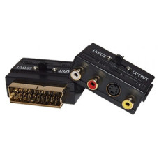 Перехідник SCART to 3 RCA з перемикачами SH-3009