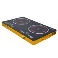 Плита інфрачервона Domotec MS-5881 2кф., 7000Вт. (Чорний)