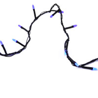 Гірлянда-нитка (String-Lights) 200B-3 внутрішня, пров.: чорний, 10м (Синій)