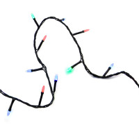 Гірлянда-нитка (String-Lights) 300M-3 внутрішня, пров.: чорний, 12м (Різнокольорова)