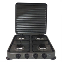 Плита газова Domotec MS-6604 4кф. (Сірий)