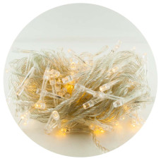 Гірлянда-нитка (String-Lights) 100WW-1 внутрішня, пров.:прозорий, 7м (Білий-теплий)