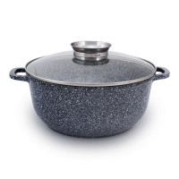 Котел UNIQUE UN-5214 2.4л (20см, круглий, гранітний)
