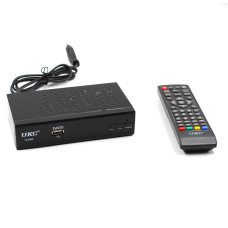Тюнер DVB-T2 0968 Metal з підтримкою wifi адаптера (з екраном)