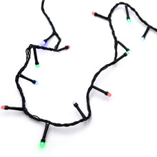 Гірлянда-нитка (String-Lights) 300M-4 внутрішня, пров.: чорний, 12м (Різнокольорова)