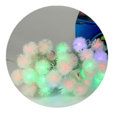 Гірлянда-нитка (String-Lights) 40Plastic-5 внутрішня, пров.: білий, 5м (Різнокольорова)