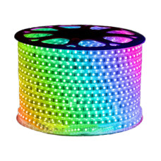 Гірлянда-стрічка (Rope-Lights) SMD5050-RGB зовнішня, пров.:прозорий, 100м (Різнокольорова)
