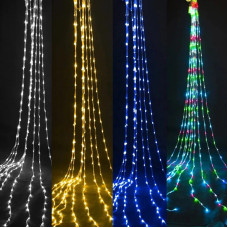 Гірлянда-водоспад (Curtain-Lights) Itrains 240B-2 внутрішня, пров.:прозорий, 3*1,5м (Синій)