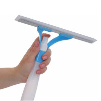 Щітка для миття вікон Economix Cleaning з пульверизатором (водозгін, стяжка)