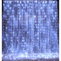 Гірлянда-штора 160 led W-9 Біла 2M*2M на мідному дроті+з'єдн.