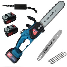 Акумуляторна ланцюгова пилка з 2 шинами на 12'' і 16'' Chain Saw DOMOTEC 48V