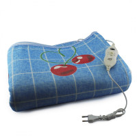 Простирадло електричне Electric Blanket 150х120см (в клітинку, Вишні)