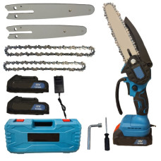 Акумуляторна ланцюгова пилка з 2 шинами DOMOTEC Chain Saw 6'' and 8"