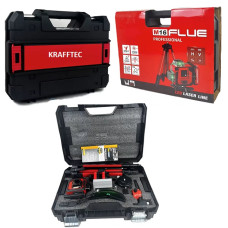 Лазерний рівень акумуляторний KRAFFTEC M16 (16 ліній, зелений промінь)