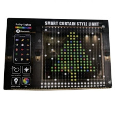 Гірлянда штора SMART SFK08 3*2м, 20 ниток по 20 лампочок APP BT USB